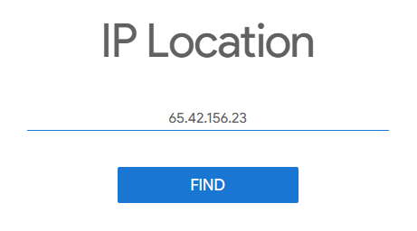 find ip address location google maps