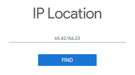 ip location lookup