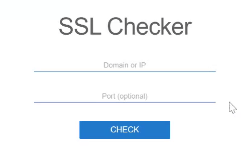 Procédure de vérification SSL