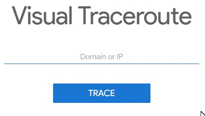 Traceroute visual